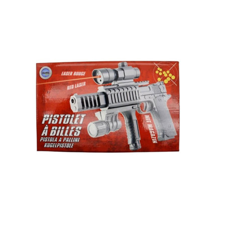 Réplique Airsoft Fusil à Pompe 28 cm – avec laser rouge et éclairage intégré – Puissance 0,25 Joule – Tir coup par coup