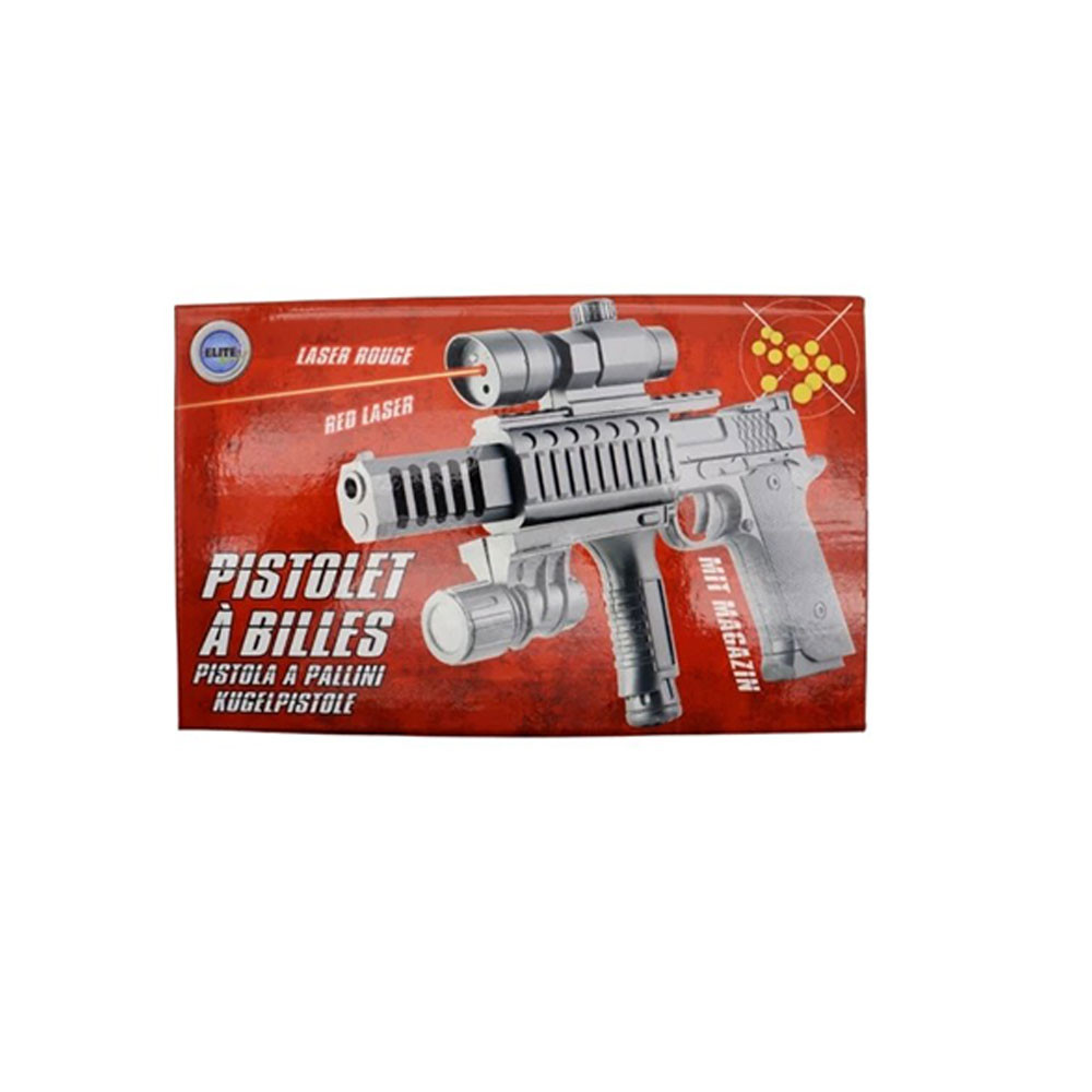 Réplique Airsoft Fusil à Pompe 28 cm – avec laser rouge et éclairage intégré – Puissance 0,25 Joule – Tir coup par coup