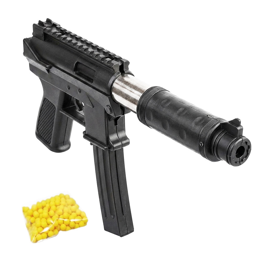 Réplique Airsoft Fusil à billes 27 cm avec munitions incluses – Puissance 0.09 joules, tir coup par coup, 18 billes fournies