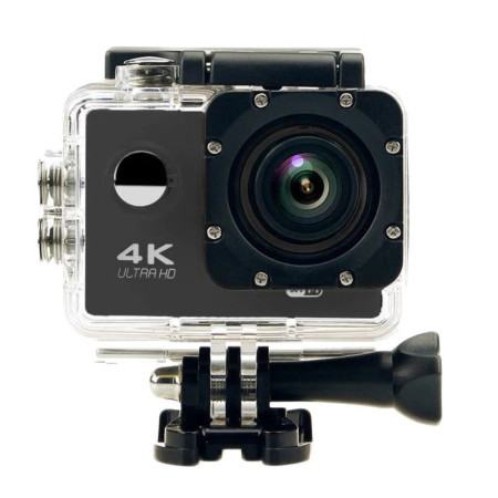 Caméra Sport 4K 30FPS WiFi Grand Angle 170° avec Stabilisation – Caméra 16MP Étanche 30 m Accessoires Sport et Aventure