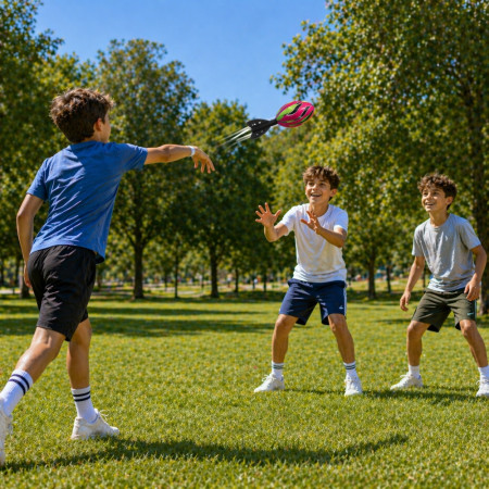SOFTMISS28 - Jeu de Lancer Missile en Mousse Souple 28 cm à Lancer Couleur Aléatoire – Jouet d’Extérieur pour Plage