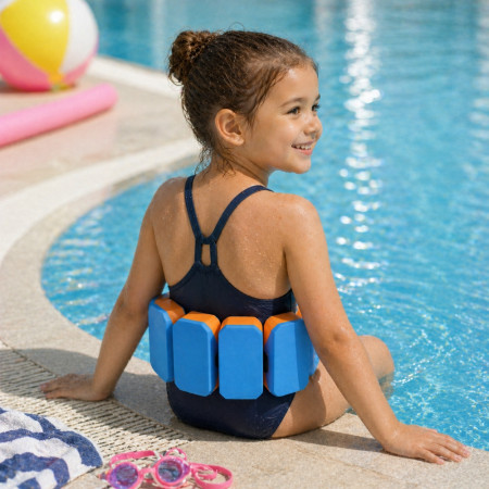 CEINTFLOT - Ceinture de Natation Enfant Réglable 5 Flotteurs – Aide à la Flottaison, Apprentissage Nage et Initiation Aquatique