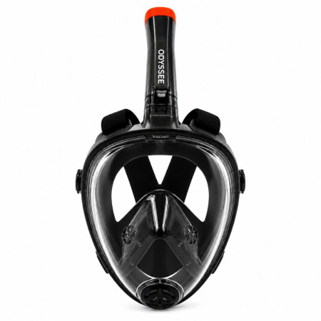 SNORKMASK_SM - Masque de plongée full face adulte S-M anti-buée, vision panoramique, noir ou bleu