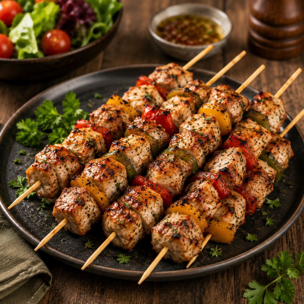 Set de 200 Piques à Brochettes en Bambou 20 cm pour Barbecue et Apéritif – Bâtonnets de Cuisson pour Grill, Viande etc..