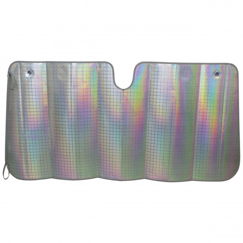 Pare Soleil Frontal Voiture 145 x 70 cm Pliable avec Ventouses – Protection UV et Chaleur pour Pare Brise