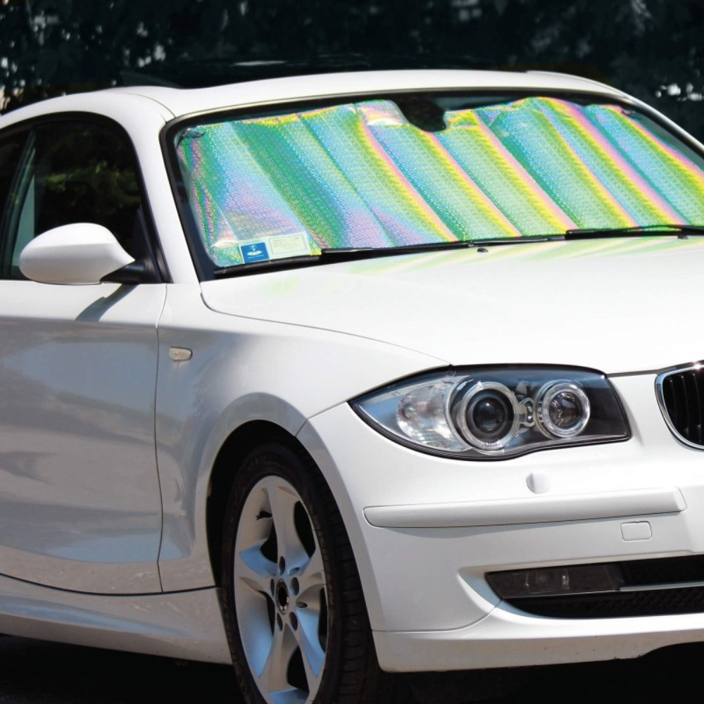 Pare Soleil Frontal Voiture 175 x 90 cm Pliable avec Ventouses – Protection UV et Chaleur pour Pare Brise