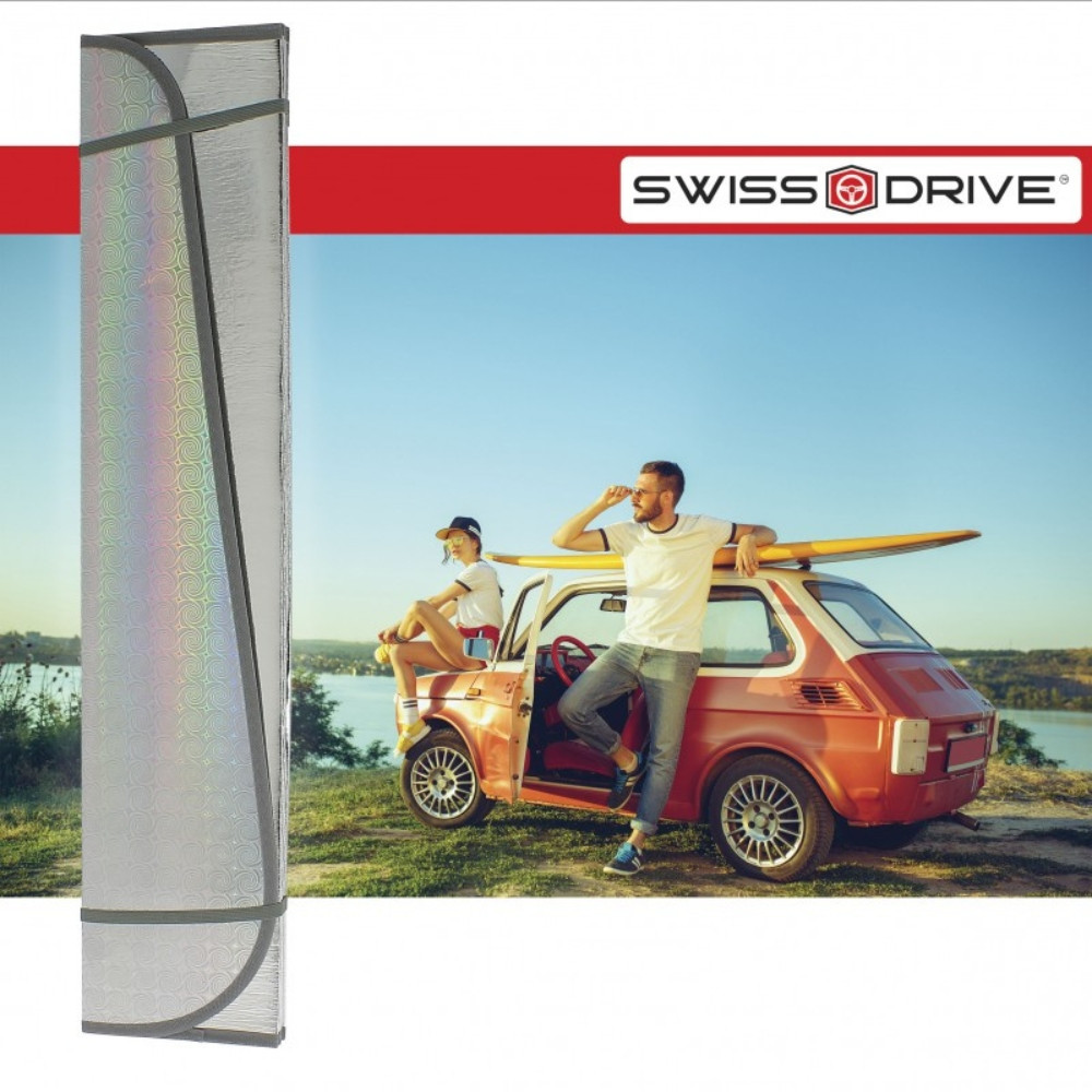 Pare Soleil Frontal Voiture 175 x 90 cm Pliable avec Ventouses – Protection UV et Chaleur pour Pare Brise