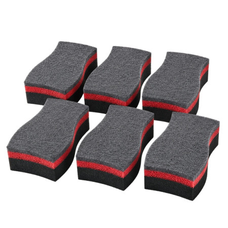 BBQSPONGE - Set de 6 Éponges Barbecue Double Face - Nettoyage Grill, Grille, Couvercle et Plancha Absorbantes Durables