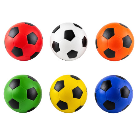 MINIBALL - Set de 3 Mini Ballons de Foot Colorés 10 cm – Ballons Souples pour Enfants, Jeux Extérieur, Plage et Loisirs