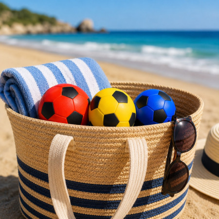 MINIBALL - Set de 3 Mini Ballons de Foot Colorés 10 cm – Ballons Souples pour Enfants, Jeux Extérieur, Plage et Loisirs