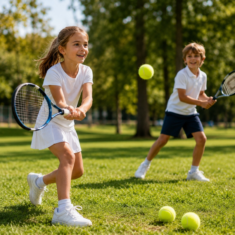 TENNISBALL - Set de 6 Balles Jaunes Classiques pour Tennis – Balles pour Entraînement, Loisirs et Jeux Extérieur