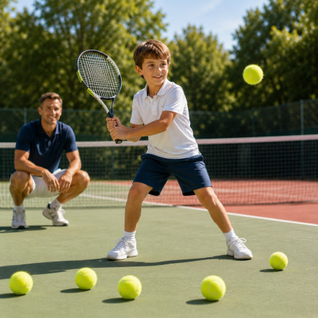 TENNISBALL - Set de 6 Balles Jaunes Classiques pour Tennis – Balles pour Entraînement, Loisirs et Jeux Extérieur