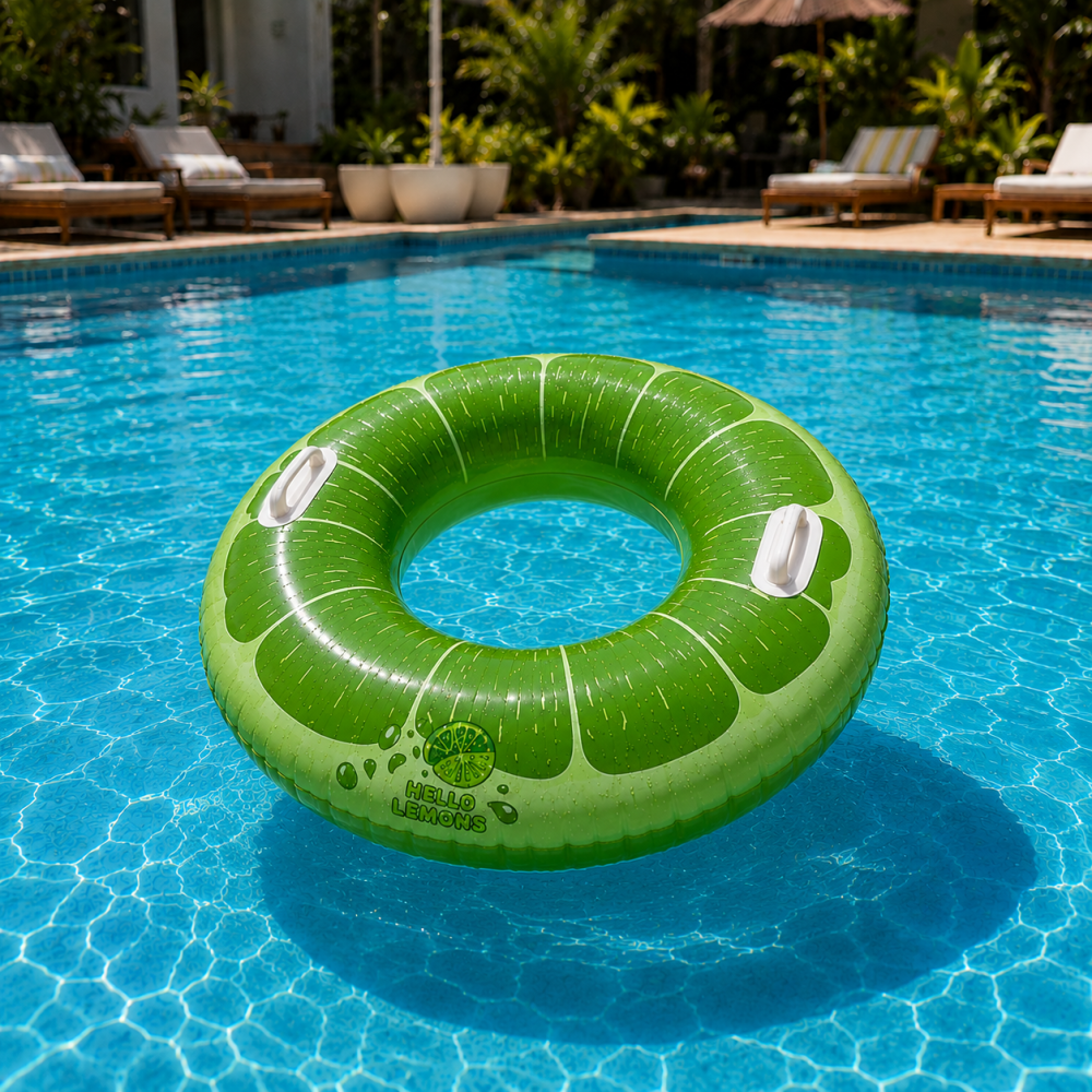 Bouée Ronde Orange 80 cm Gonflable pour Piscine et Plage – Matelas Flottant Fun pour Été, Vacances et Jeux d’Eau