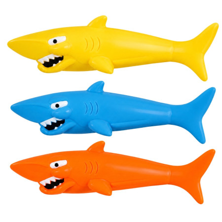 AQUASHARK - Set de 3 Requins Torpilles de Piscine pour Jeux de Plongée – Jouets d’Eau à Lancer pour Piscine 