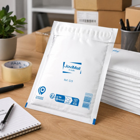 Lot de 100 Enveloppes à Bulles Blanches C/3 150 x 210 mm – Pochettes Matelassées d’Expédition pour Protection et Envoi de Colis