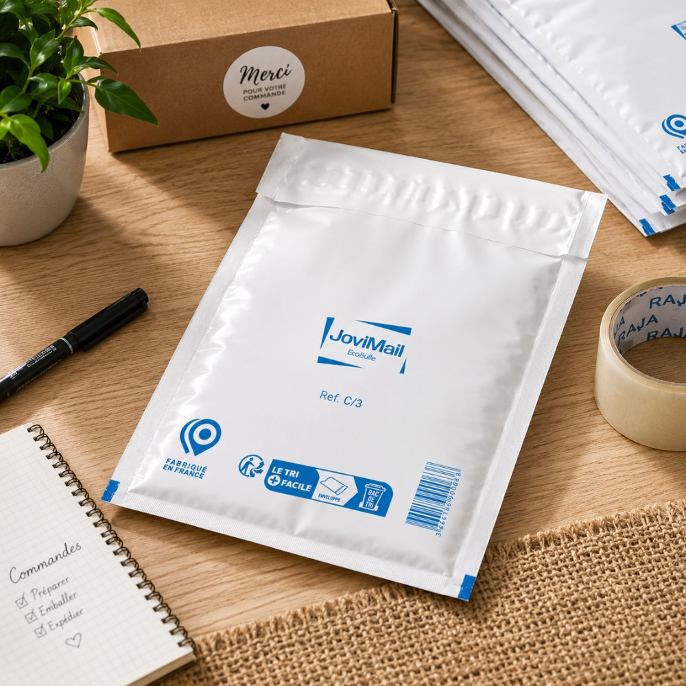 Lot de 100 Enveloppes à Bulles Blanches C/3 150 x 210 mm – Pochettes Matelassées d’Expédition pour Protection et Envoi de Colis