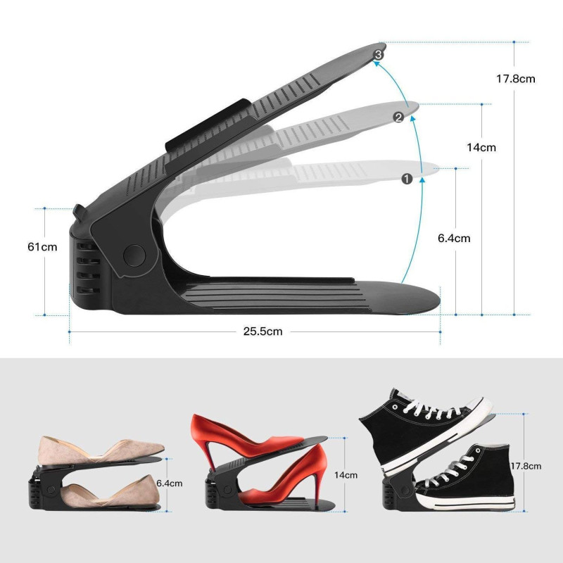 Organisateurs de Chaussures Réglables