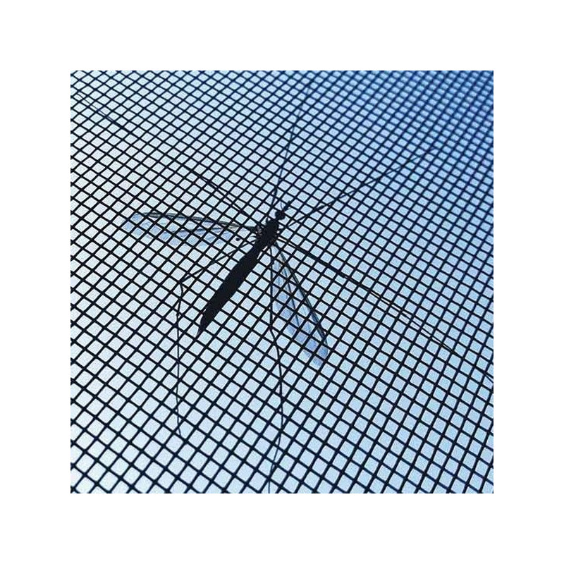 Moustiquaire Pour Fenêtre Avec Fixation Velcro 120 x 100 cm Filet Noir Anti-moustique Insecte