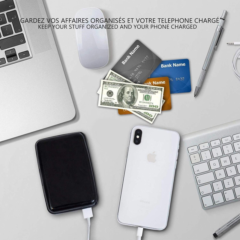 Porte-Cartes de Sécurité et Power Bank