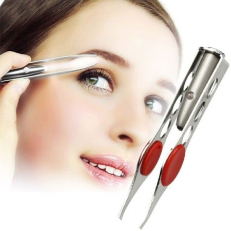 Pince À Épiler Lumineuse Professionnel Avec Lampe LED Pour Hygiène Santé Soin Du Visage