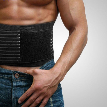 Ceinture Lombaire Réglable Auto-Chauffante Biomagnétique avec Pierre Tourmaline