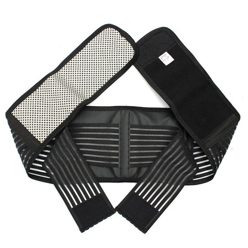 Ceinture Lombaire Réglable Auto-Chauffante Biomagnétique avec Pierre Tourmaline