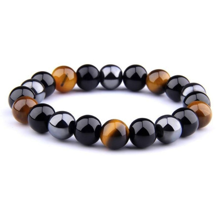 Bracelet Pierres Protectrices Triple Action