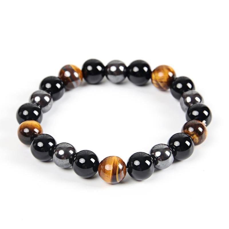Bracelet Pierres Protectrices Triple Action