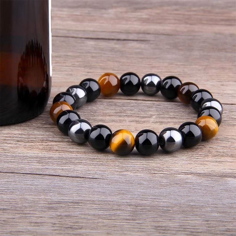 Bracelet Pierres Protectrices Triple Action