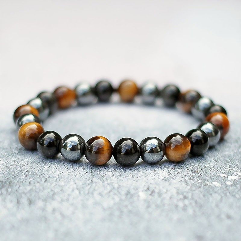 Bracelet Pierres Protectrices Triple Action