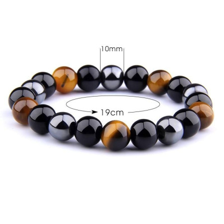 Bracelet Pierres Protectrices Triple Action