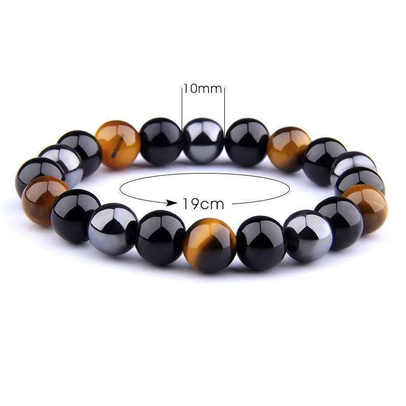 Bracelet Pierres Protectrices Triple Action