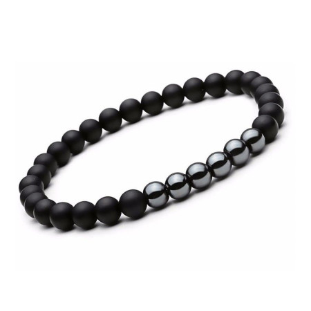 Double Bracelet "Ancrage & Equilibre" en Agate et Hématite