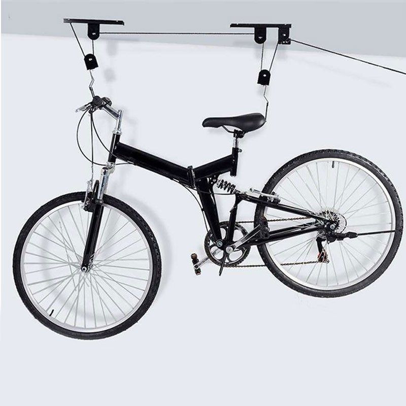 Support Lève Vélo de Plafond + Fixations et Crochet