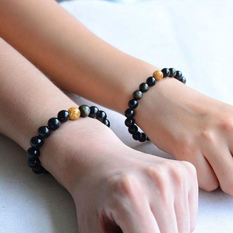 Bracelet « maitrise et anti-stress » en Onyx noir