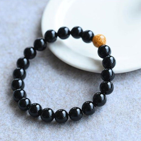 Bracelet « maitrise et anti-stress » en Onyx noir