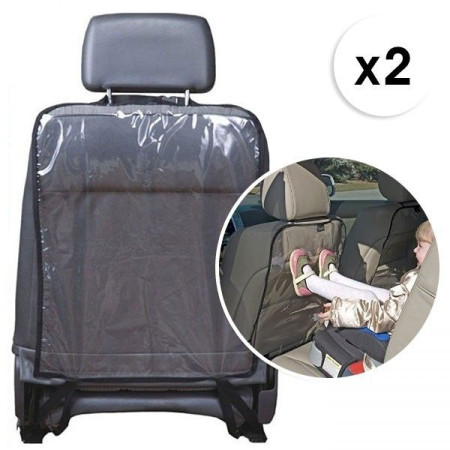 Lot de 2 Protections Pour Sièges Arrière De Voiture Pour Protéger L’Arrière Des Dossiers Kiddy Clean
