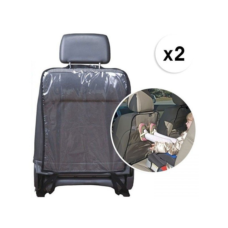 Lot de 2 Protections Pour Sièges Arrière De Voiture Pour Protéger L’Arrière Des Dossiers Kiddy Clean