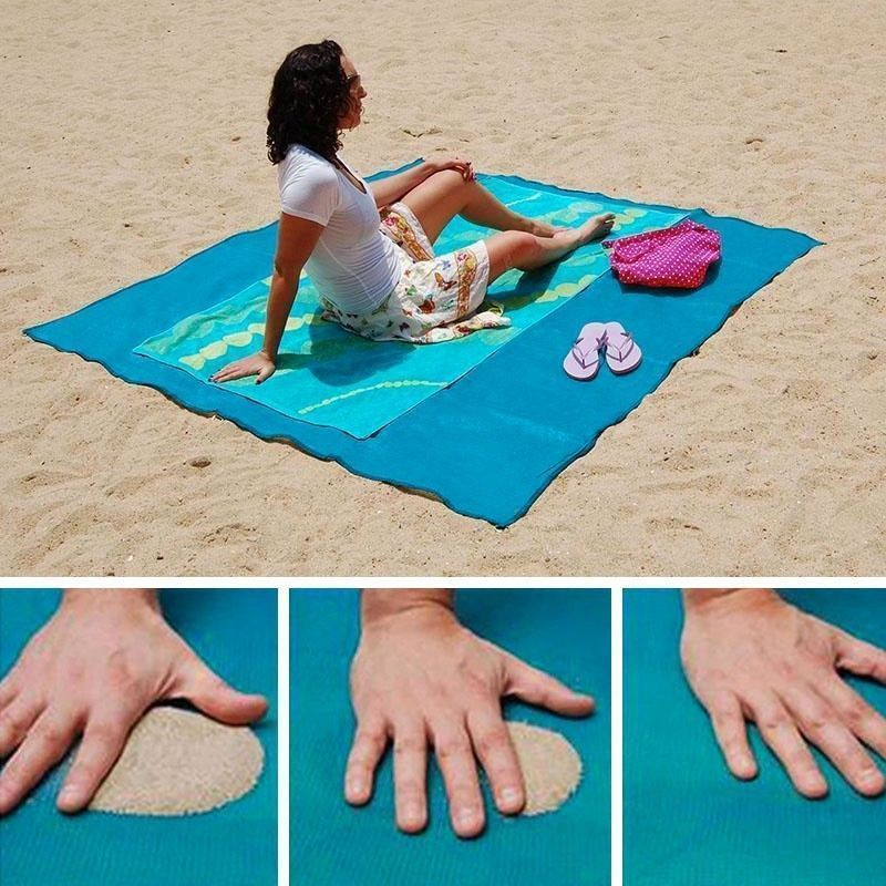 Drap de plage anti-sable