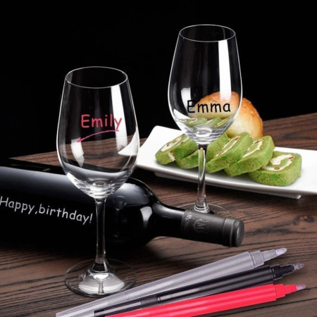 Pack de 8 feutres marqueurs sur verre