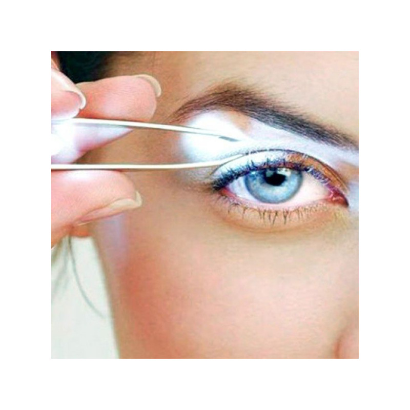 Pince À Épiler Lumineuse Professionnel Avec Lampe LED Pour Hygiène Santé Soin Du Visage