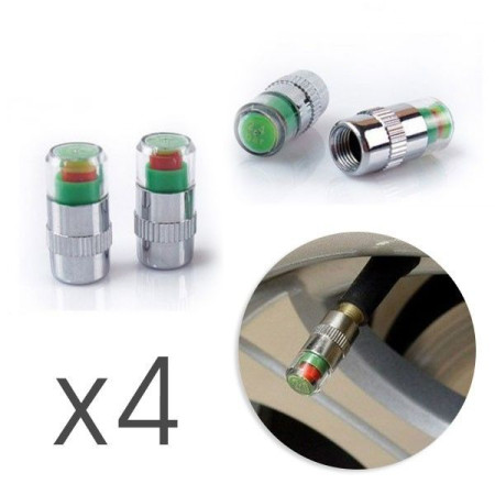 Bouchon De Valve Avec Indicateur Témoin De Pression Des Pneus De Voiture