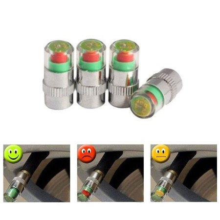 Bouchon De Valve Avec Indicateur Témoin De Pression Des Pneus De Voiture