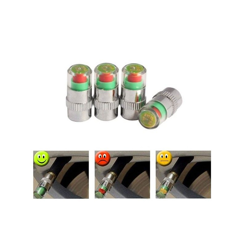 Bouchon De Valve Avec Indicateur Témoin De Pression Des Pneus De Voiture