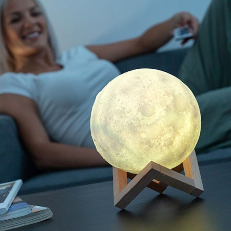 Lampe lune LED 3D