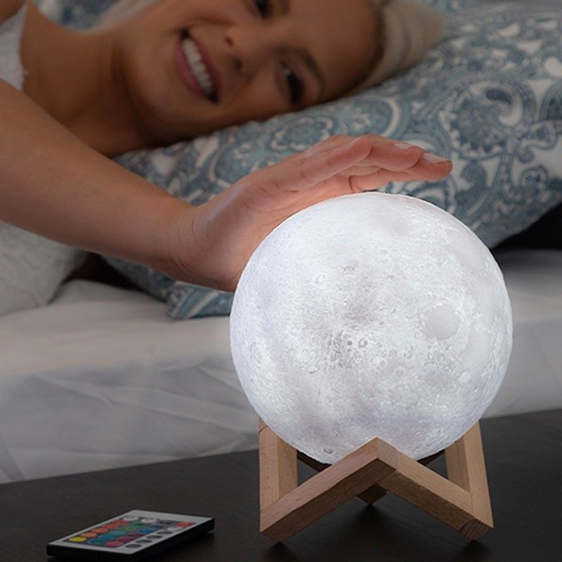 Lampe lune LED 3D