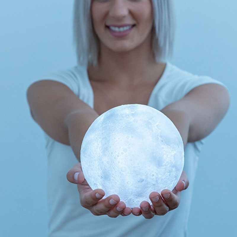 Lampe lune LED 3D
