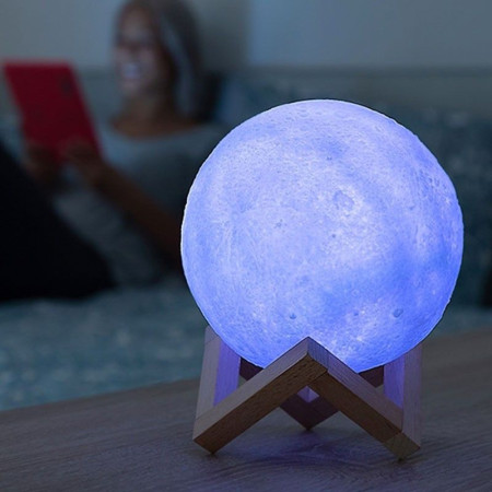 Lampe lune LED 3D