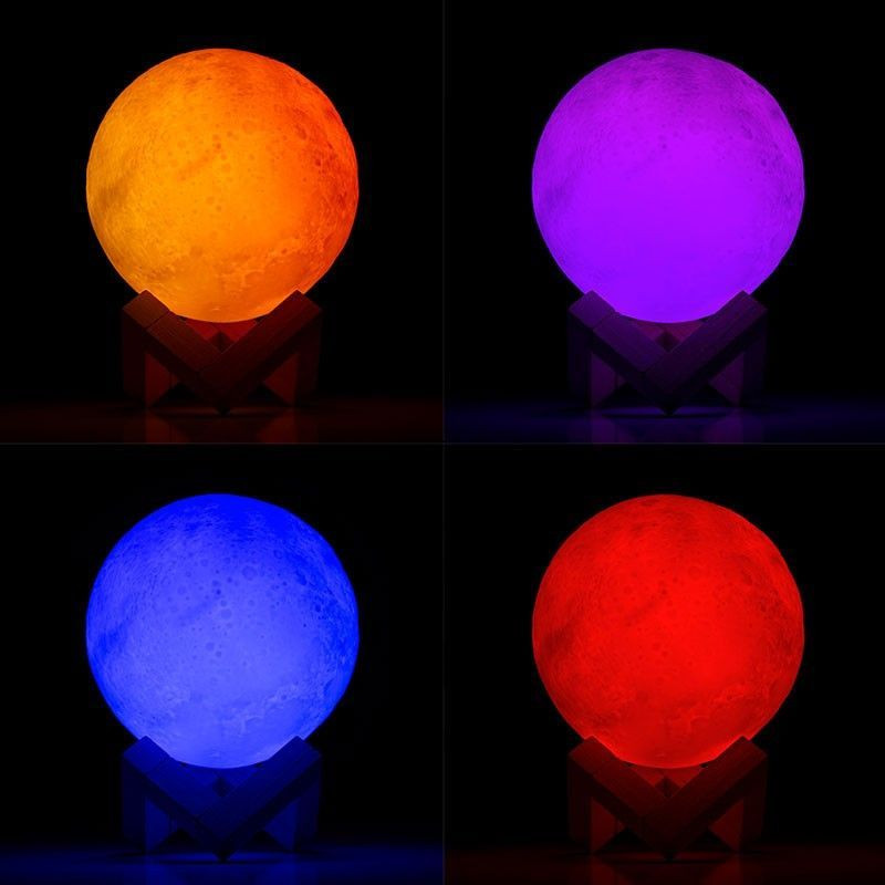 Lampe lune LED 3D