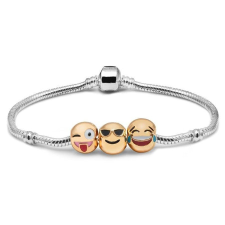 Bracelet Emoji plaqué or